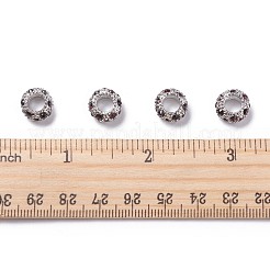 Legierung Rhinestone European Beads&nbsp;X-CPDL-H998-2