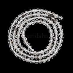 Fili di perline di diamante naturale herkimer&nbsp;GG-NH0014-D03-3mm