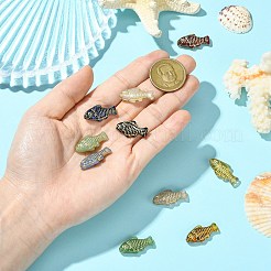 10шт 10 цвета бусины лэмпворк ручной работы LAMP-CJ0002-66