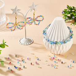 2 пакетик по 200 шт. прозрачных стеклянных бусин&nbsp;GLAA-TA0003-44A