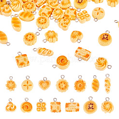 42 шт. подвески из смолы с имитацией хлеба в 14 стилях&nbsp;FIND-TA0008-49