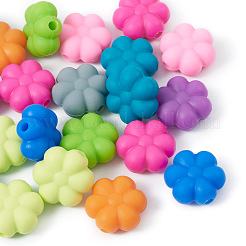 48 pz perline in silicone ecologico per uso alimentare con fiori in 12 colori&nbsp;SIL-TA0001-50