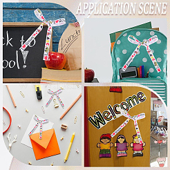 Лента из полиэстера с принтом в виде корсажа на тему школьного сезона&nbsp;OCOR-WH20006-20B