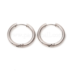 Серьги-кольца Huggie Hoop из нержавеющей стали 201&nbsp;LS-EJEW-L250-01E-P