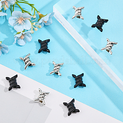 20 шт. Европейские бусины из сплава 2 цветов&nbsp;FIND-CA0007-56