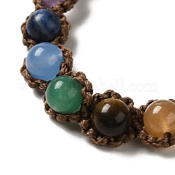 Браслеты из круглых бусинок чакра диаметром 6.5 мм BJEW-K225-02