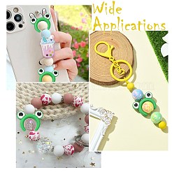 20 шт. силиконовые фокусные бусины в виде лягушачьих ушей&nbsp;SIL-CJ0002-83B