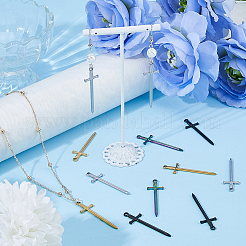 20 шт. подвески из нержавеющей стали 201 двух цветов&nbsp;STAS-HS0001-29