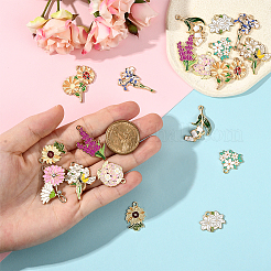 20шт 10 стиля подвески из сплава с эмалью&nbsp;ENAM-SC0006-74