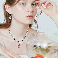 120 шт. фарфоровые бусины ручной работы с принтом&nbsp;PORC-UN0001-05B