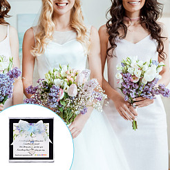 Ciondolo a forma di cuore in vetro e acciaio inossidabile per bouquet da sposa&nbsp;HJEW-GO00081-05
