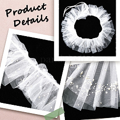 Женские тюлевые воротники&nbsp;AJEW-WH20001-37C