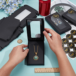 36 шт. прямоугольные почтовые коробки для хранения из крафт-бумаги с видимым окном&nbsp;DIY-BC0015-68A