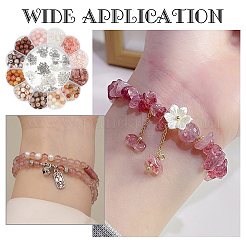 Набор для самостоятельного изготовления комплекта украшений из натуральных смешанных драгоценных камней DIY-WR0004-25