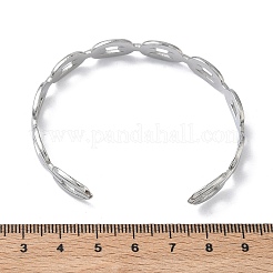 Bracelets manchettes en acier inoxydable 304&nbsp;BJEW-A160-01P