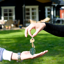 4 шт. 2-х стильный эмалированный кулон в виде листа монстеры&nbsp;KEYC-CP0001-18