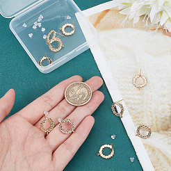 10 шт. латунная фурнитура для сережек-гвоздиков KK-PH0005-03