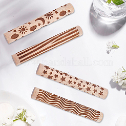 4 rullo per texture in argilla con manico in legno in 4 stili&nbsp;TOOL-CN0001-08