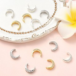 12 шт. 3-цветные латунные прозрачные кубические циркониевые бусины&nbsp;KK-CJ0003-80