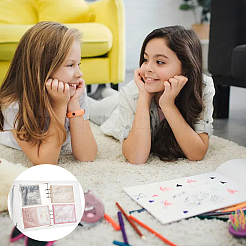 25 шт. А5 пп пакет для хранения билетов с отрывными листами AJEW-NB0005-44