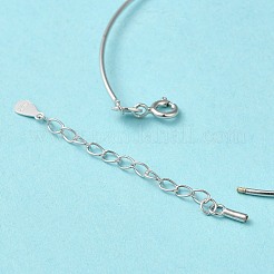 Браслеты из стерлингового серебра 925 пробы с родиевым покрытием&nbsp;LS-BJEW-G681-01B-P