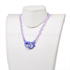 Персонализированные ожерелья-цепочки из абс-пластика&nbsp;LS-NJEW-JN02849-04