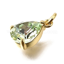 Латунь стекло амулеты KK-V011-31G