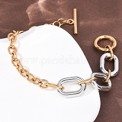 201 браслет-цепочка из нержавеющей стали&nbsp;BJEW-P378-01B-A