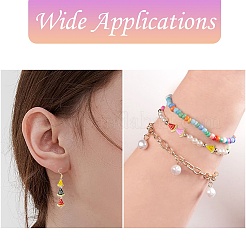 6 шт. 6-цветные латунные бусины для покрытия стойки&nbsp;KK-CJ0002-60