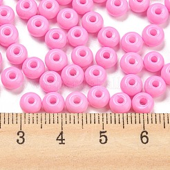 Стеклянные бусины с имитацией нефрита SEED-Z001-A-B07