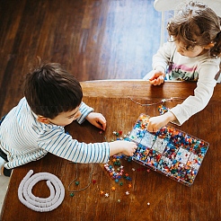 1 нить плоских круглых бусин из полимерной глины ручной работы&nbsp;CLAY-SC0003-33A