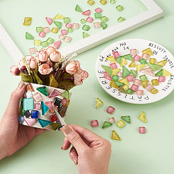 240шт 2 стиля прозрачных стеклянных кабошонов GLAA-EL0001-02A