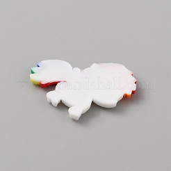 Pvc cabochon di plastica&nbsp;SIL-WH0019-16E