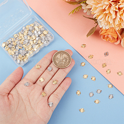 200 шт. 2-х цветные подвески из нержавеющей стали 304&nbsp;STAS-UN0054-93