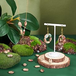 1 нить бусин из натуральной яшмы цвета аква-терра&nbsp;G-NB0003-79