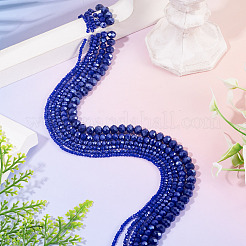 6 brins 6 styles galvanoplastie perles de verre brins&nbsp;EGLA-TADJ0001-02C