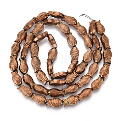 Стеклянные бусины с гальваническим покрытием  EGLA-T025-03F