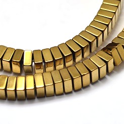 Гальванизировать немагнитных синтетический гематит бисер пряди G-I175-04