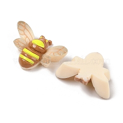 Cabochons décodés en résine opaque thème insecte&nbsp;RESI-M044-02E