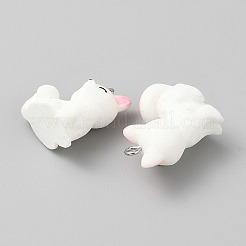 Pendentifs animaux en résine opaque&nbsp;LS-FIND-WH20019-69