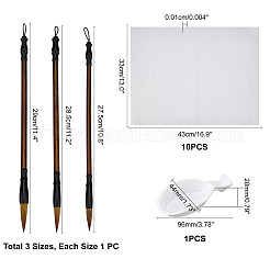 4 Stück chinesische Kalligraphie-Pinsel-Stift-Sets&nbsp;AJEW-PH0002-93