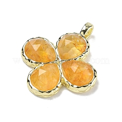 Подвески из натурального желтого кварца с огранкой&nbsp;G-A308-01G-11
