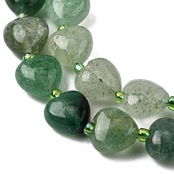 Природный зеленый бисер пряди клубники кварца G-F799-C02-01