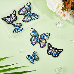6 Stück 3 Stil Schmetterling computergesteuerte Stickerei Stoff zum Aufnähen von Applikationen&nbsp;PATC-HY0001-29