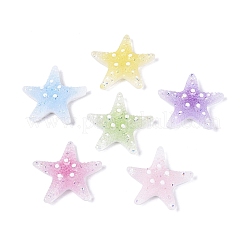 Cabochon decoden in resina trasparente e paillettes&nbsp;CRES-Q222-01