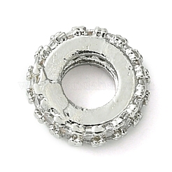 Покрытие стойки латунные прозрачные бусины из кубического циркония KK-G501-06A-P