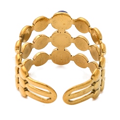 Натуральный тигровый глаз кольца палец&nbsp;RJEW-Q822-44G-02