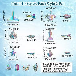 Подвески из сплава 20шт 10 стиля&nbsp;FIND-CA0005-81