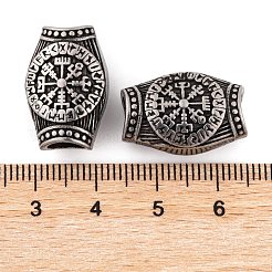 Европейские бусины из нержавеющей стали 304 STAS-G334-04AS