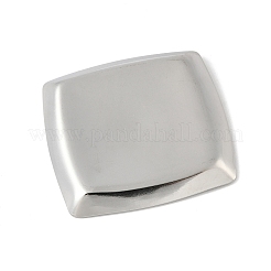 304ステンレススチール製ビッグペンダント  菱形チャーム  変色防止  ステンレス鋼色  61x61x6mm  穴：5.5x3mm&nbsp;STAS-D376-17P